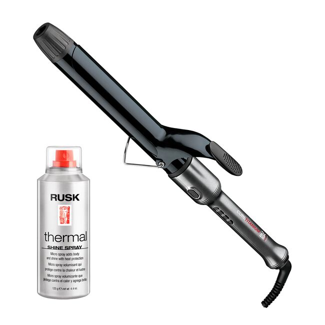 RuskPRO Titanium Spring Iron 1.25 Inch, Thermal Shine Spray