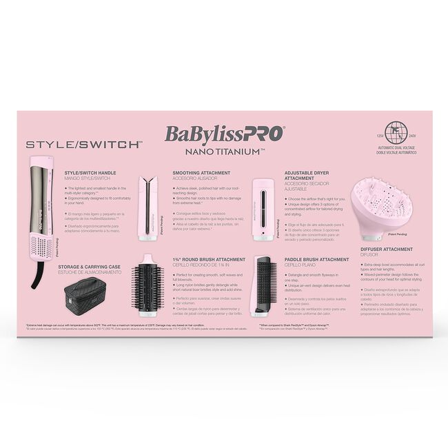 Pink Nano Titanium StyleSwitch Multi-Styler