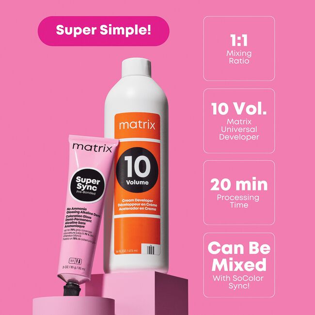 10M Mocha Super Sync Pre-Bonded Alkaline Demi-Permanent Hair Color