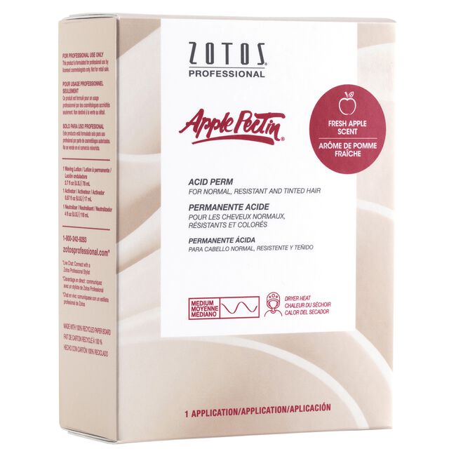 Apple Pectin Acid Perm for Normal, Resistant & Tinted Hair