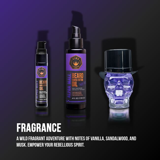 Alpha Male Beard, Hair & Tattoo Oil