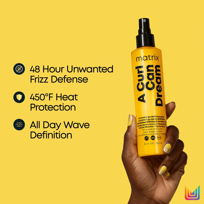 A Curl Can Dream Scrunch N' Go Defining Spray For Waves and Curls