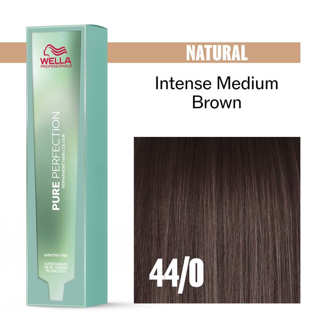 44/0 Natural Intense Medium Brown Pure Perfection Permanent Hair Color