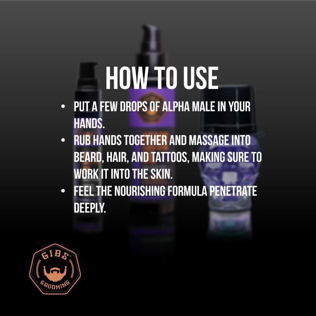 Alpha Male Beard, Hair & Tattoo Oil
