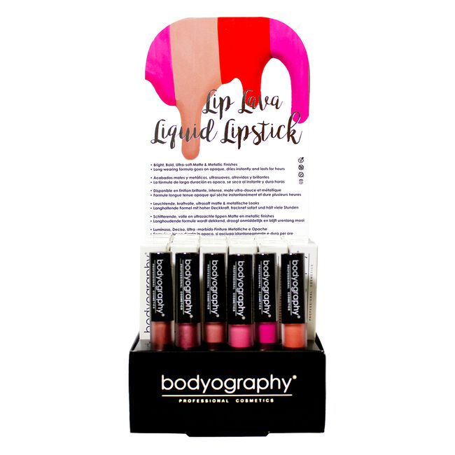 Bodyography Lip Lava Liquid Lipstick  24 Piece Display