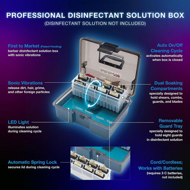 Barbersonic Professional Disinfectant Solution Box