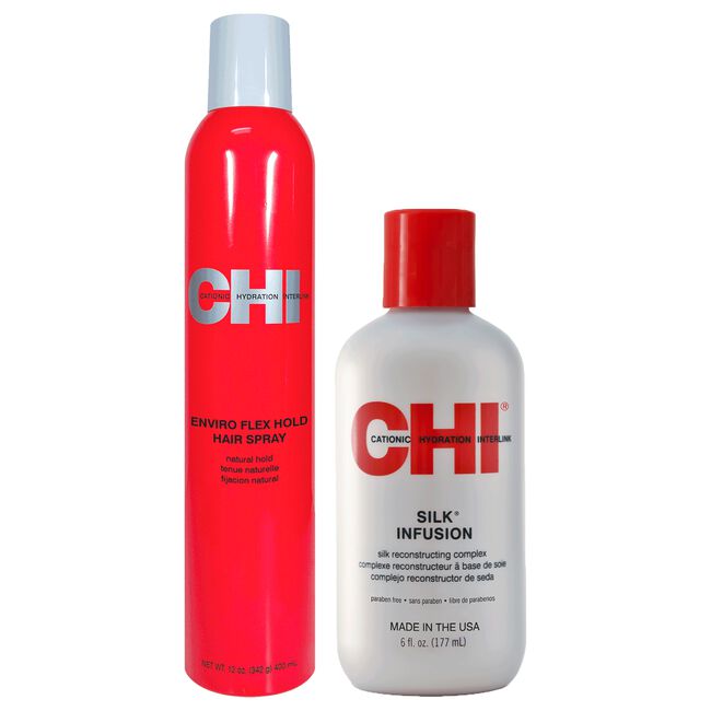 CHI Silk Infusion, CHI Enviro Firm Flex Hairspray Firm Hold