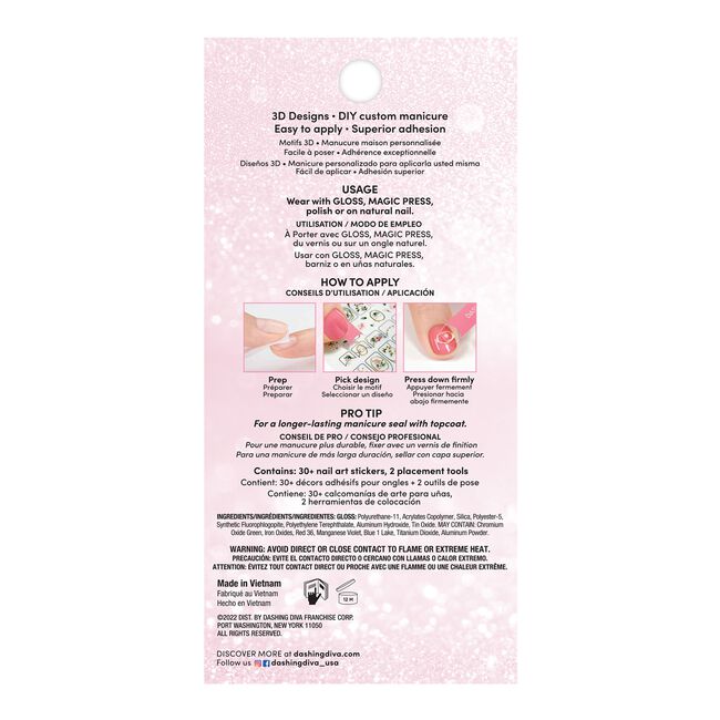 Snow Globe Sensation Magic Pick 3D Nail Art Stickers