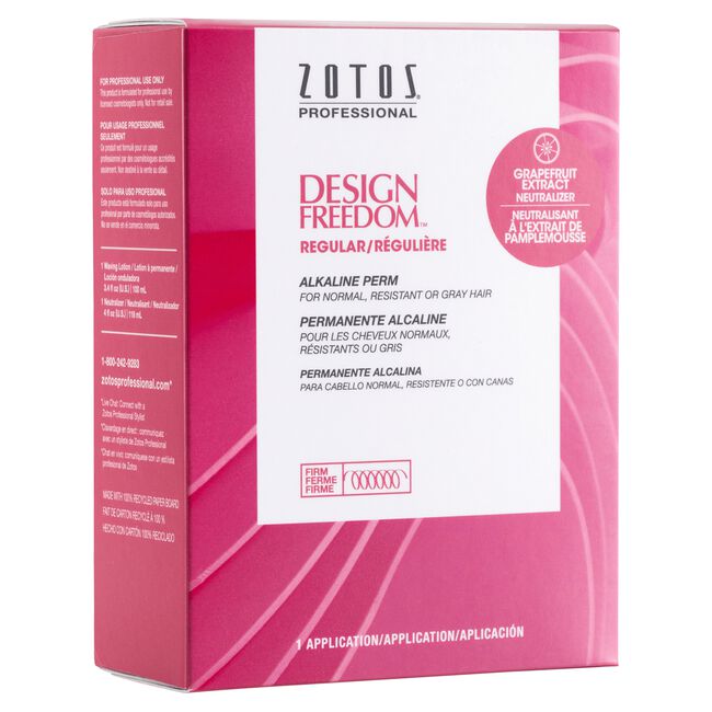 Design Freedom Regular Alkaline Perm for Normal, Resistant or Gray Hair