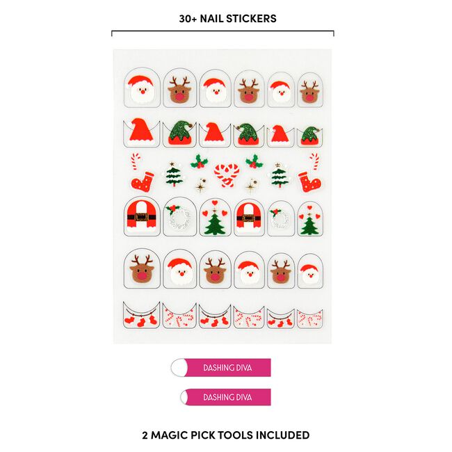 Holly Jamboree Magic Pick 3D Nail Art Stickers