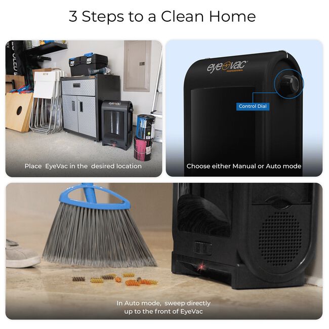 Professional Black Electric Dustpan Vacuum