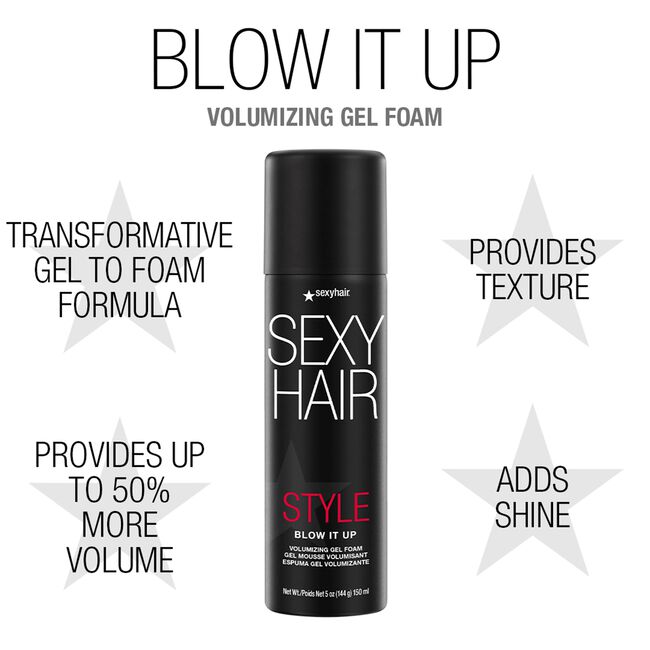 Style Sexy Hair Blow It Up Volumizing Gel Foam