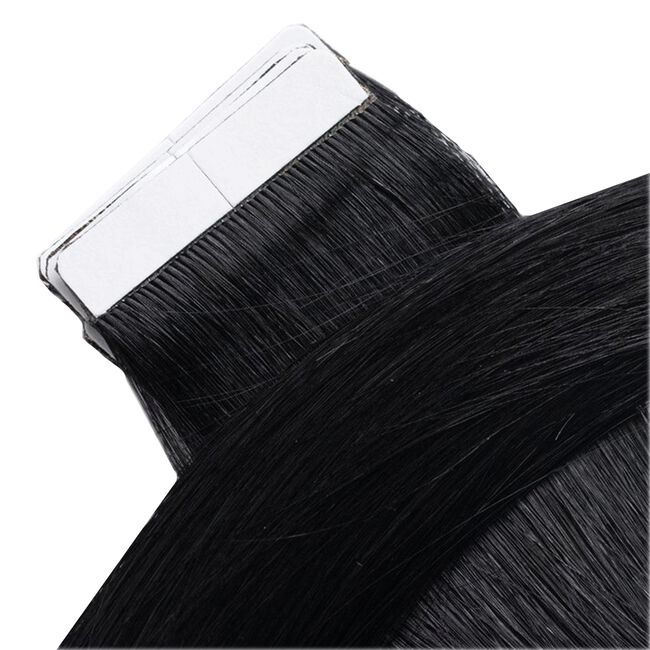#1-Black Licorice Tape-In Straight - 18 Inch