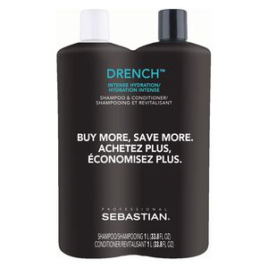 Drench Moisturizing Shampoo,Conditioner Liter Duo