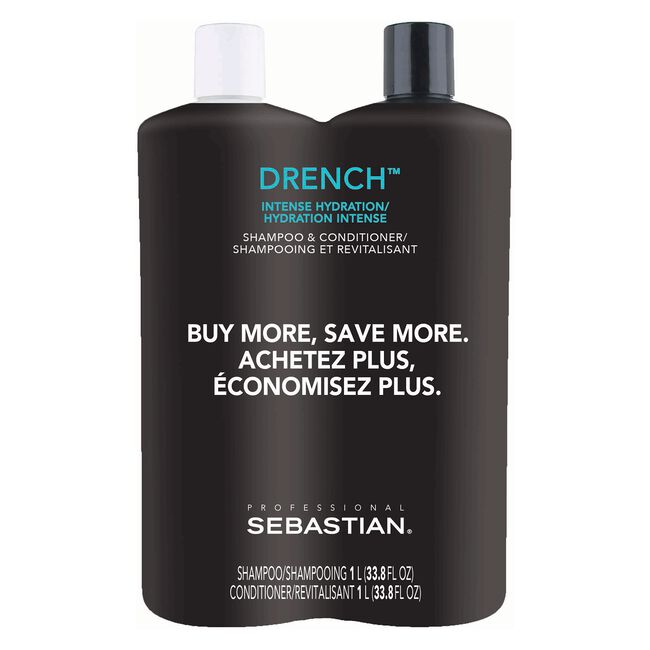 Drench Moisturizing Shampoo,Conditioner Liter Duo