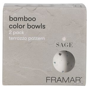 Terrazzo Pattern Neutrals Sage Bamboo Color Bowls