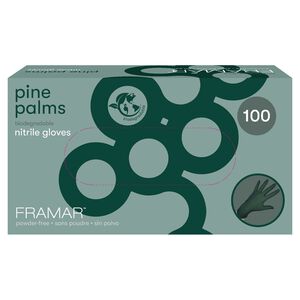 Large Pine Palms Nitrile Gloves