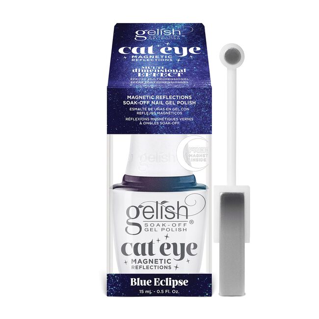 Blue Eclipse Cat Eye Magnetic Reflections Soak-Off Gel Polish