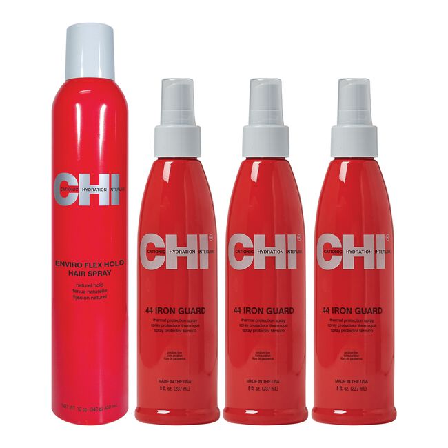 44 Iron Guard Thermal Protection Spray + Enviro 54 Natural Hold Flex Hairspray Kit