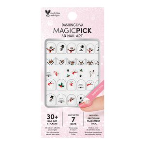 Snow Globe Sensation Magic Pick 3D Nail Art Stickers