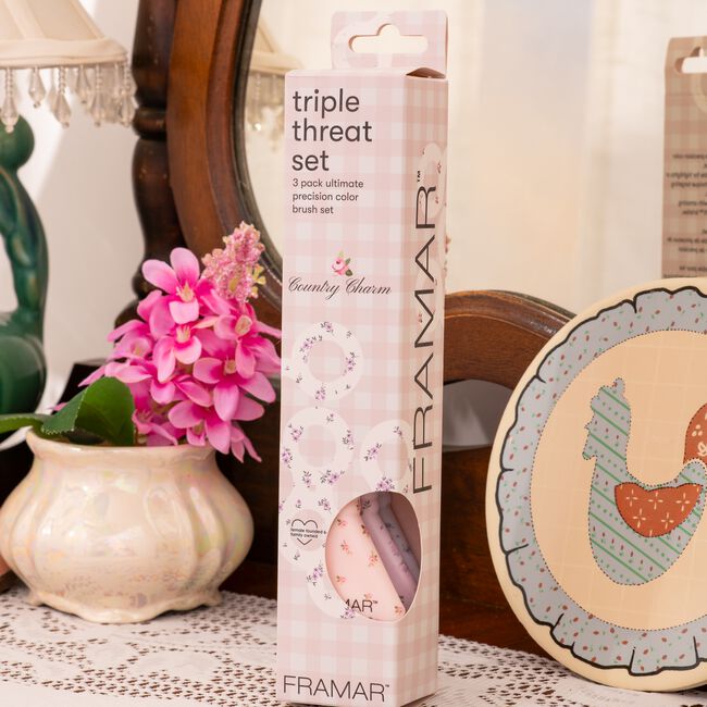Country Charm Triple Threat Brush Set