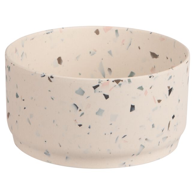Terrazzo Pattern Neutrals Sage Bamboo Color Bowls