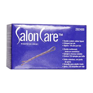 Salon Care Supreme Bobby Pins - Brown 1 ib Box