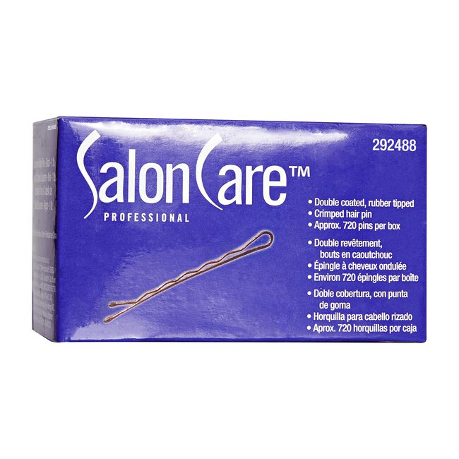 Salon Care Supreme Bobby Pins - Brown 1 ib Box