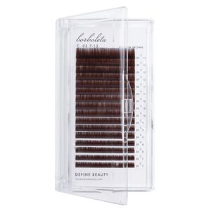 Cashmere Touch Lashes: Burnt Walnut CC 0.03 Mixed 7mm-13mm