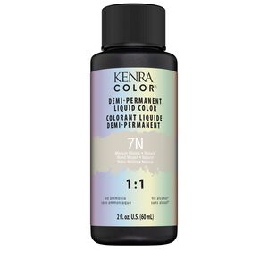 7N Medium Blonde Natural Demi-Liquid Permanent Color