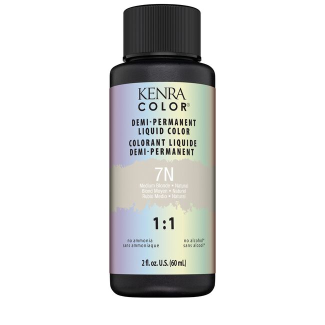 7N Medium Blonde Natural Demi-Liquid Permanent Color