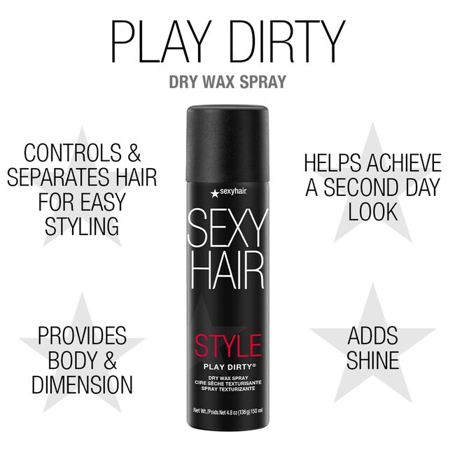 Style Sexy Hair Play Dirty Dry Wax Spray