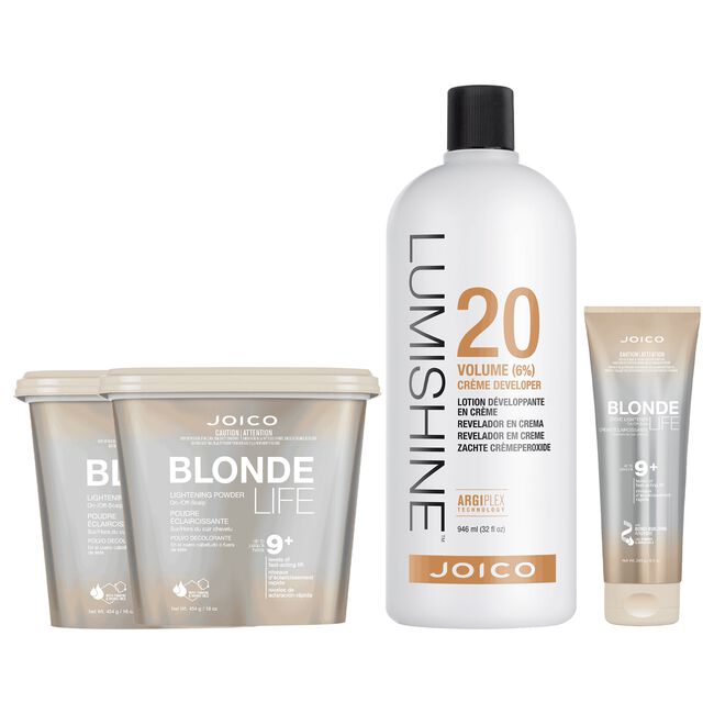 BlondLife Creme, Powder Lightener, Lumishine Creme Developer