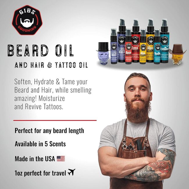 Alpha Male Beard, Hair & Tattoo Oil