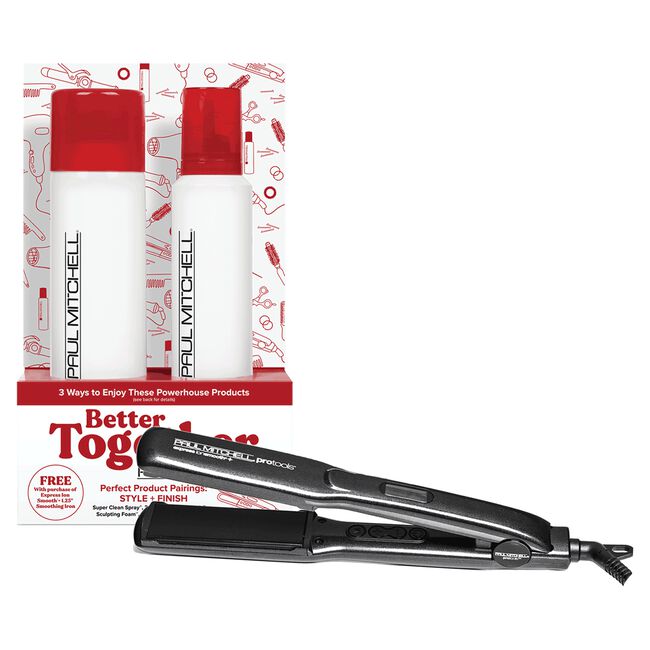 Pro Tools Flat Iron & Style + Finish Kit Duo