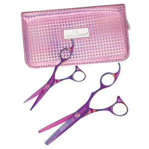 SilkCut Pink 5 Inch Shear & Thinner BCA Case