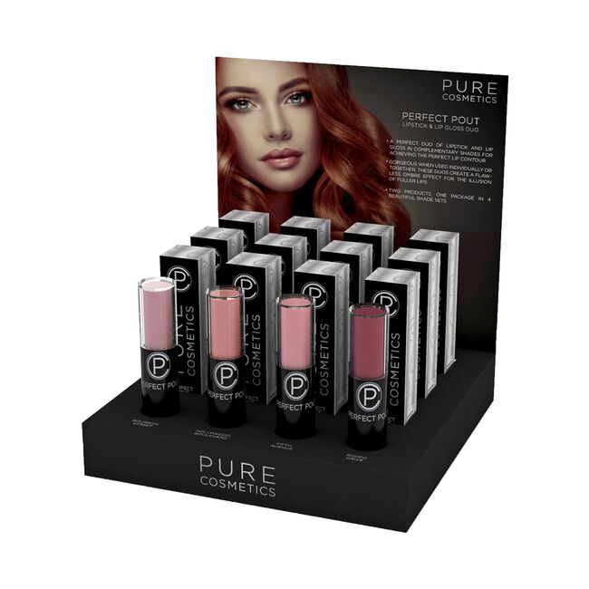 Perfect Pout Gloss and Lipstick Duos - 12 Count Display