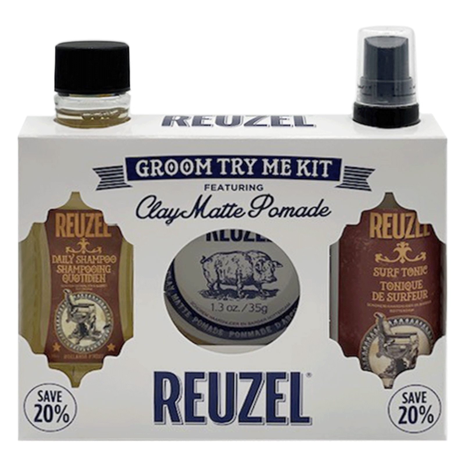Groom Try Me Kit Featuring Clay Matte Pomade
