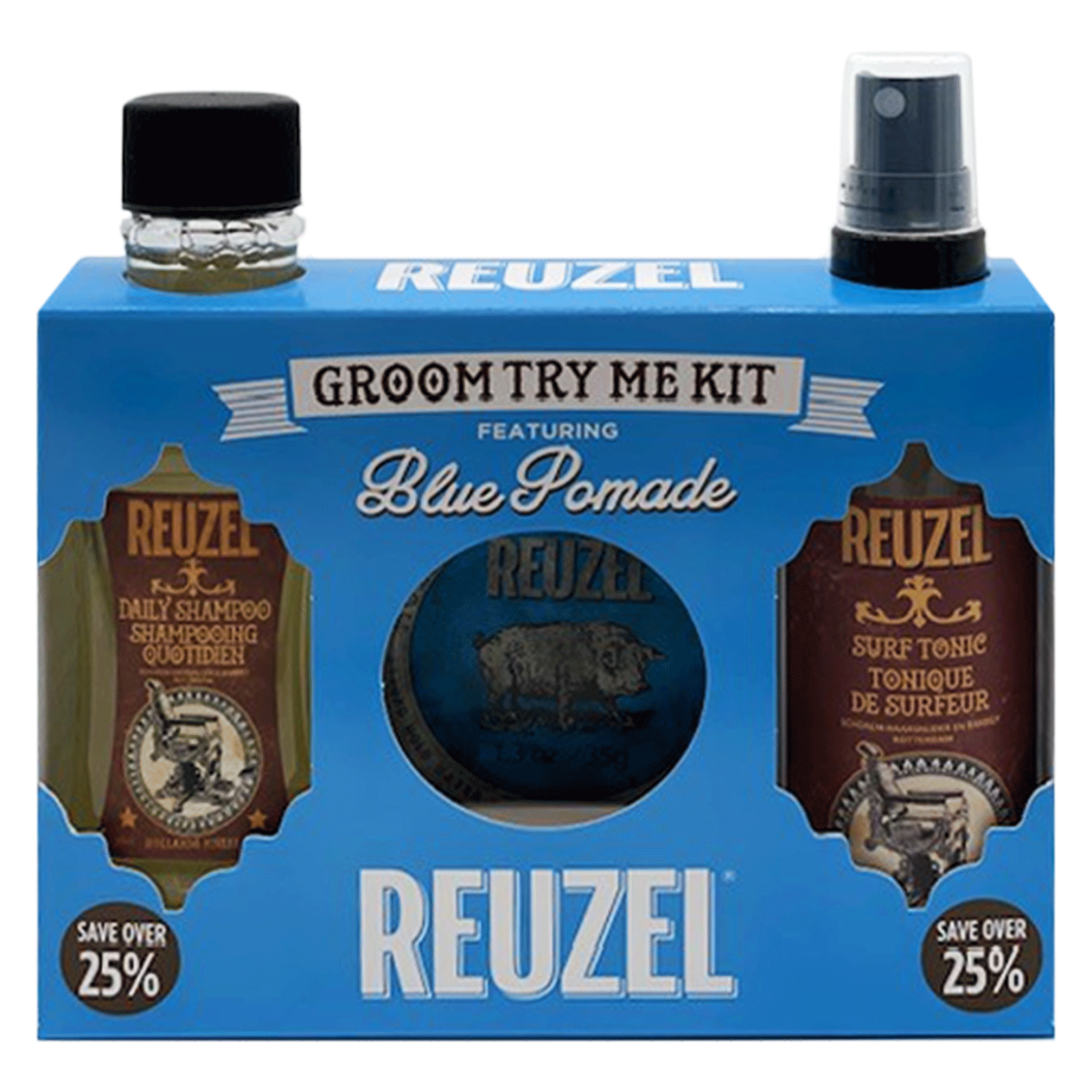 Groom Try Me Kit Featuring Blue Pomade
