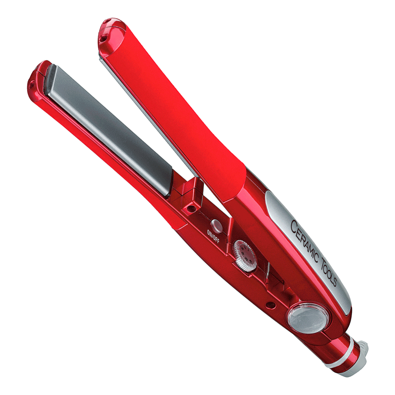 red ceramic flat iron